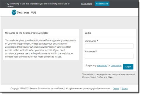 wsr.pearsonvue.com result|Pearson VUE Navigator .